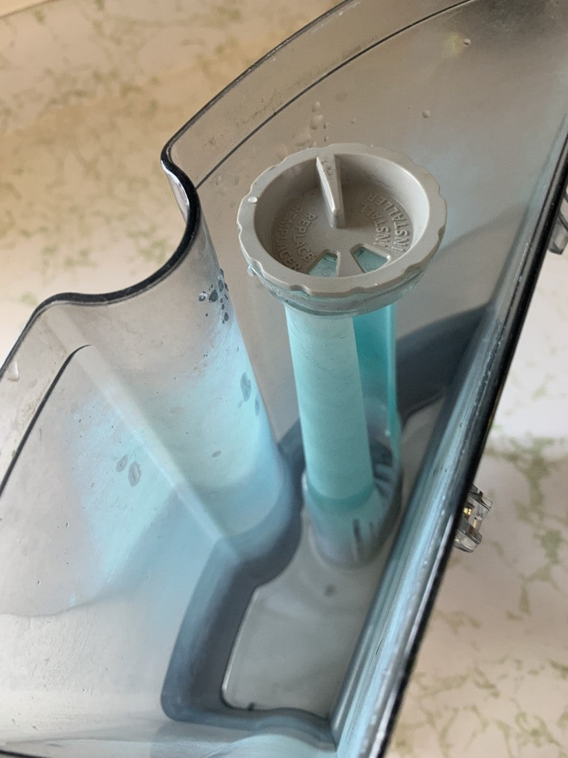 Copper blue stains in keurig water resevoir