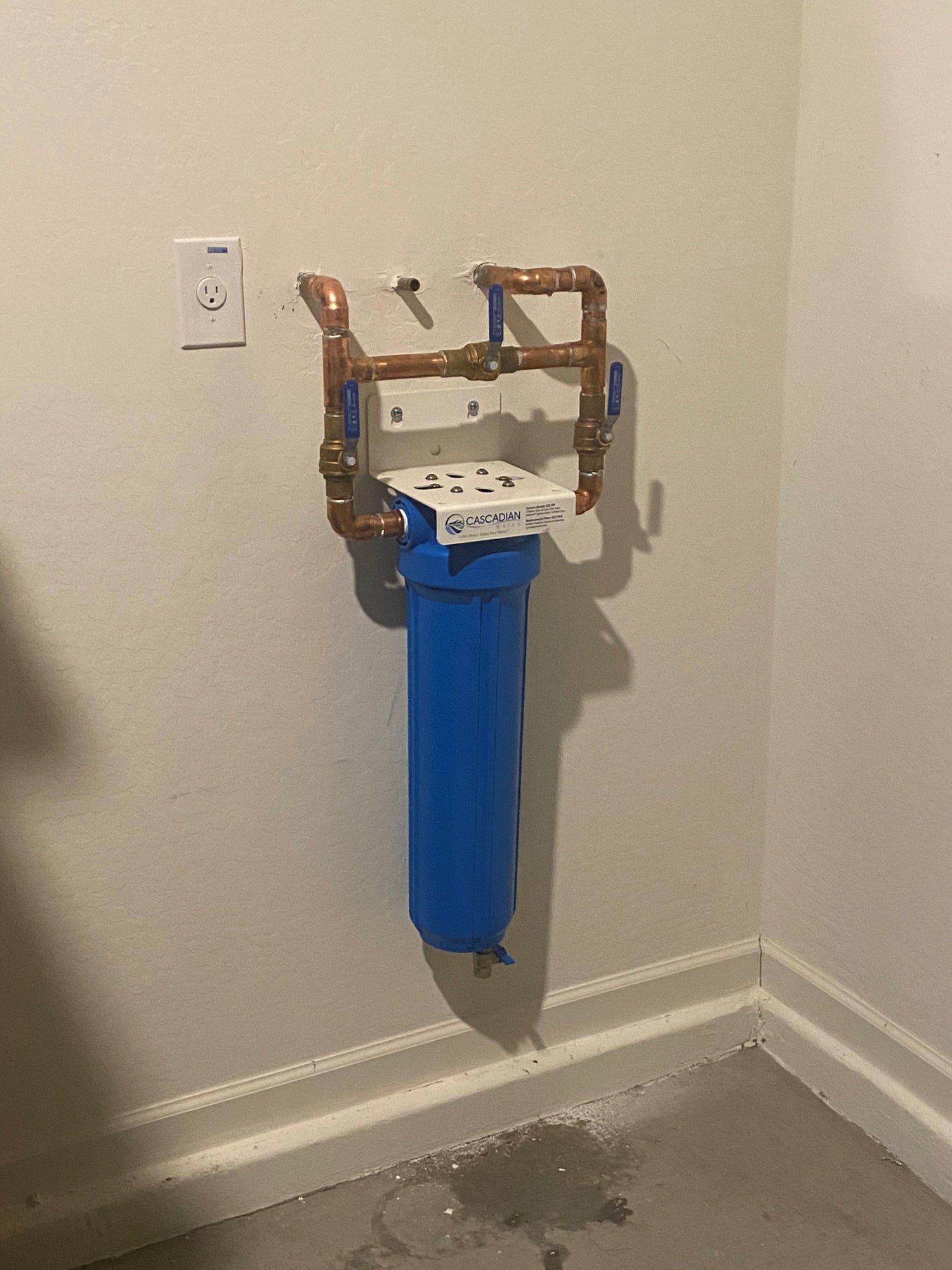 Cascadian Water's ICS-TP Salt free softener with activated carbon treatment Installed