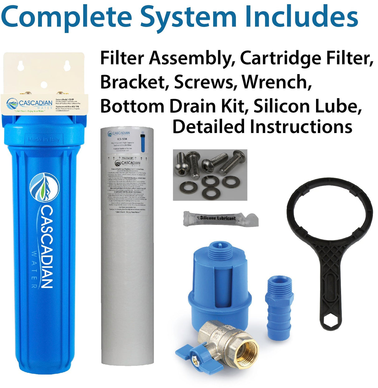 ICS-TP: Activated Carbon Filter with PolyHalt® Salt Free Softener - Complete Treatment System - Cascadian Water