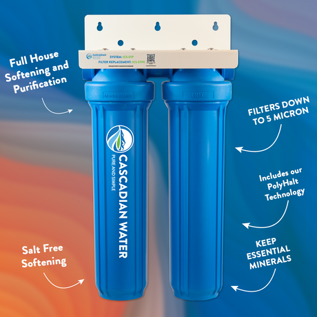 the ICS-STP includes our salt free water softening as well as sediment filtration to protect your home