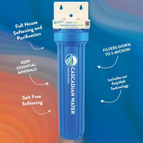 FULL HOUSE SOFTENING AND PURIFICATION, KEEP ESSENTIAL MINERALS, SALT FREE SOFTENING, INCLUDES OUR POLYHALT TECHNOLOGY