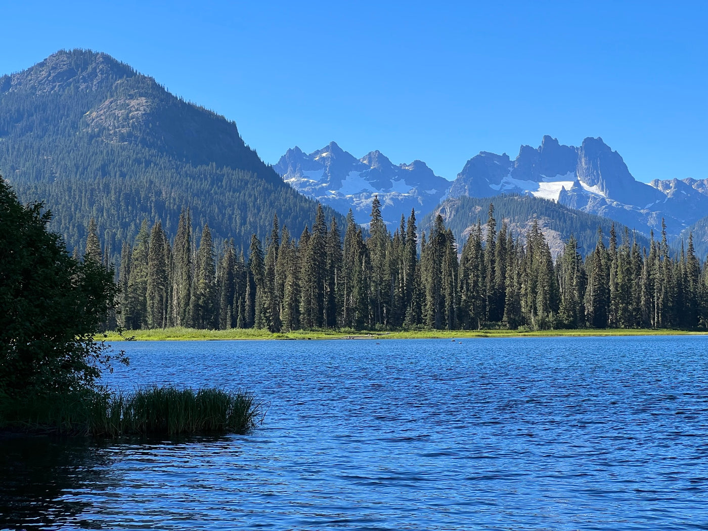 A fresh water lake in the Cascadian Mountain Range
